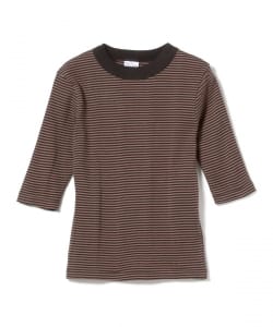 ▲ MILLER / ランダム リブ ハーフスリーブ ボーダー Tシャツ