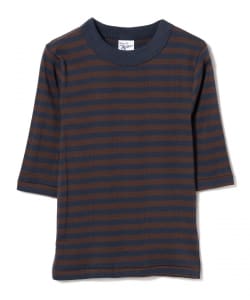 MILLER / パネルリブ 5分袖 Tシャツ