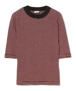 ▲MILLER / パネルリブ 5分袖 Tシャツ 2024FW