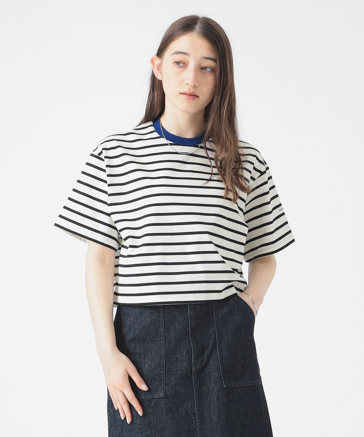 ORCIVAL オーシバル / ワイド クルーネック ショートスリーブ プルオーバー Tシャツ・カットソー WOMEN WHITE/BLACK 1 ORCIVAL オーシバル / ワイド クルーネック ショートスリーブ プルオーバー Tシャツ・カットソー WOMEN WHITE/BLACK 1