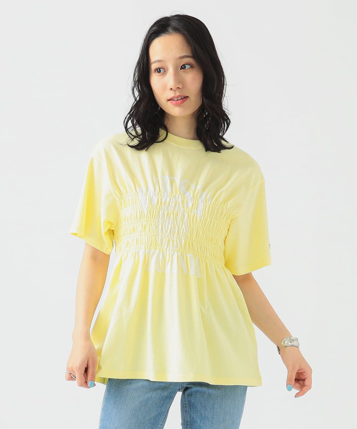 RUSSELL ATHLETIC ラッセルアスレチック / シャーリング プリント Tシャツ Tシャツ・カットソー WOMEN PASTEL YEL ONE SIZE RUSSELL ATHLETIC ラッセルアスレチック / シャーリング プリント Tシャツ Tシャツ・カットソー WOMEN PASTEL YEL ONE SIZE