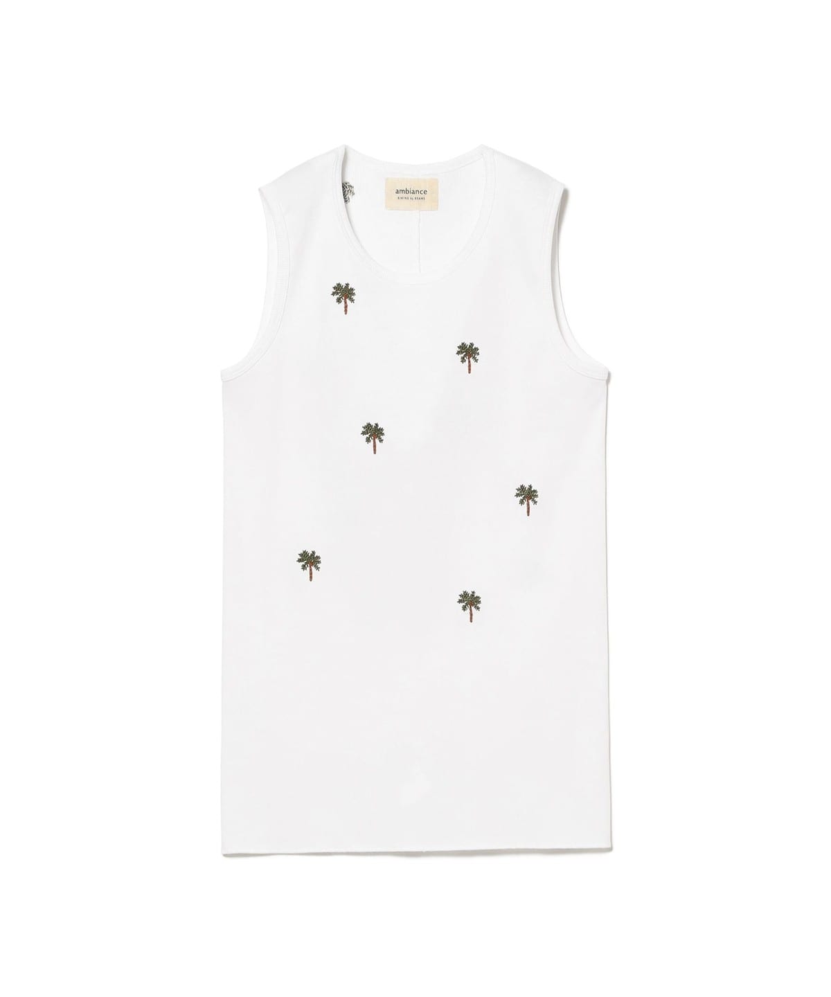 【6/25新規値下げ】ambiance / Palm Embroidery Sleeveless Tops Tシャツ・カットソー WOMEN WHITE ONE SIZE 【6/25新規値下げ】ambiance / Palm Embroidery Sleeveless Tops Tシャツ・カットソー WOMEN WHITE ONE SIZE