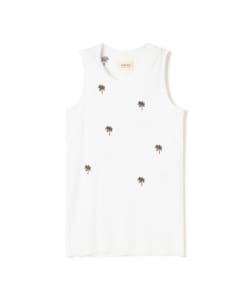 ambiance / Palm Embroidery Sleeveless Tops