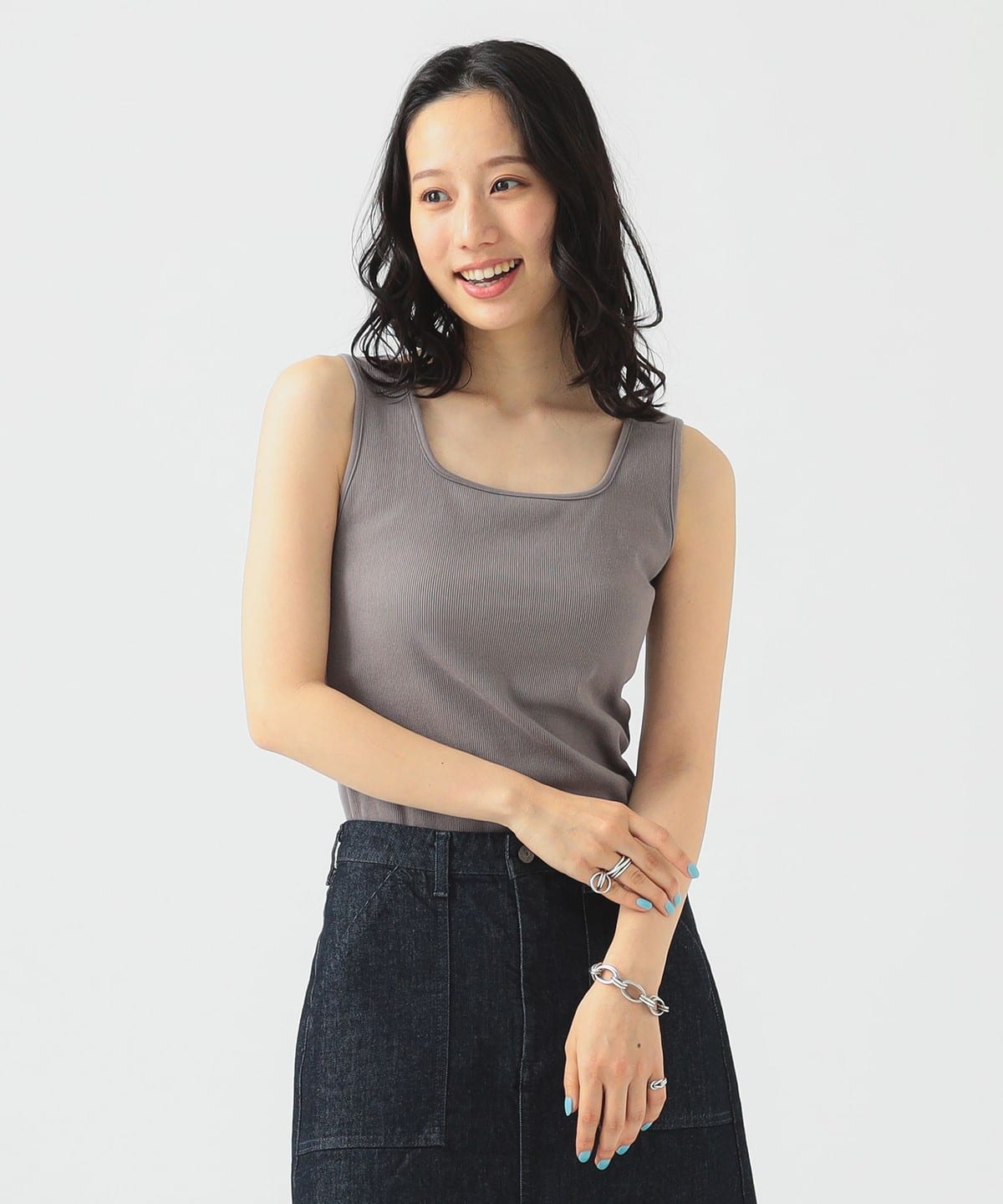 タンク ブラトップ(S M) Tシャツ・カットソー WOMEN GREIGE S タンク ブラトップ(S M) Tシャツ・カットソー WOMEN GREIGE S
