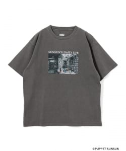 【受注生産商品】PUPPET SUNSUN × B:MING by BEAMS / フェード フォトプリント Tシャツ【book】（XS）