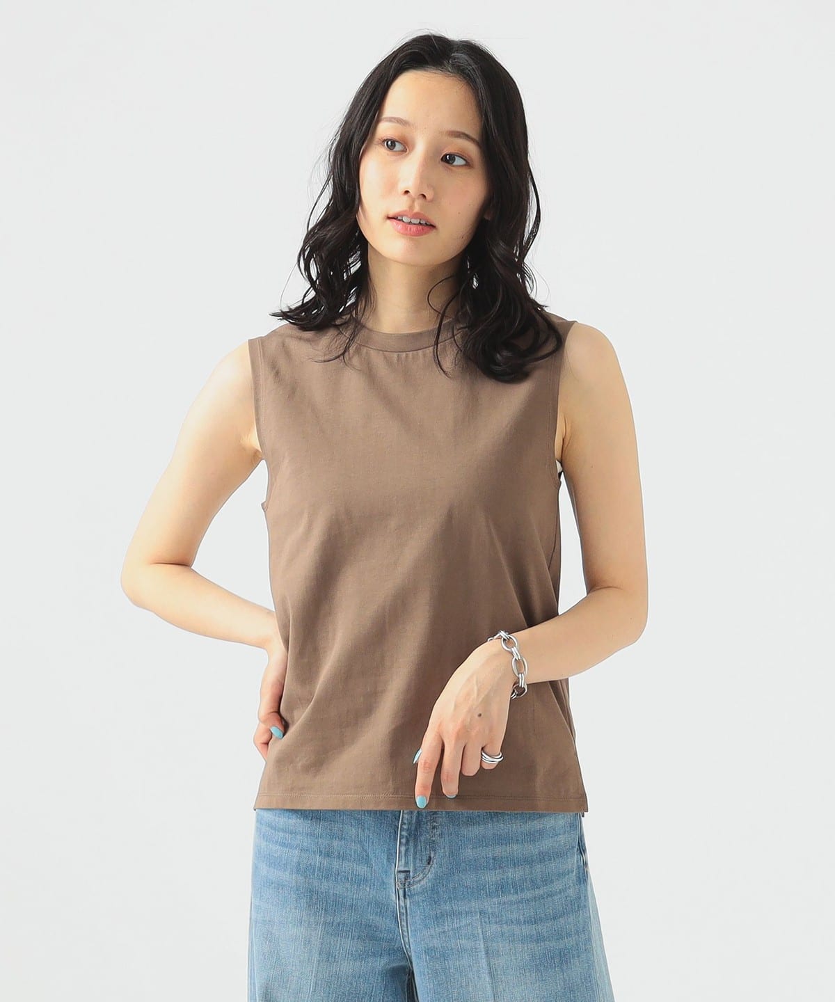 【会員限定 10%OFF 対象品】【抗菌防臭】ノースリーブ プルオーバー Tシャツ・カットソー WOMEN MOCHA ONE SIZE 【会員限定 10%OFF 対象品】【抗菌防臭】ノースリーブ プルオーバー Tシャツ・カットソー WOMEN MOCHA ONE SIZE