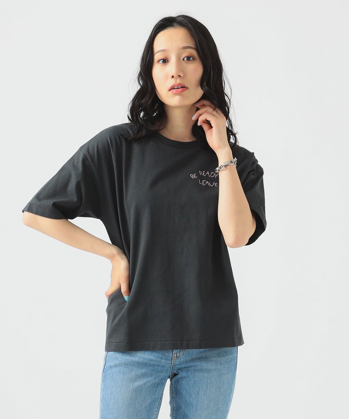 B:MING by BEAMS（ビーミング by ビームス）ロゴ 刺繍 Tシャツ（T