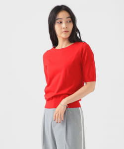 【+15%ポイントUP】ハーフスリーブ ニット