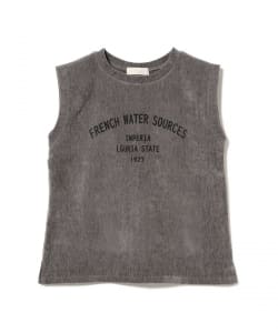 ベロア フロッキー プリント Tシャツ