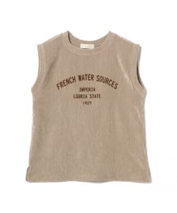 ベロア フロッキー プリント Tシャツ