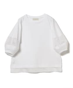 シアー スリーブ Tシャツ