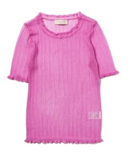 B:MING by BEAMS / シアーリブ5分袖ニット