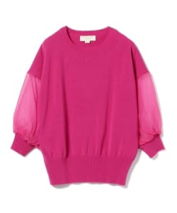 B:MING by BEAMS / チュール７分袖ニット
