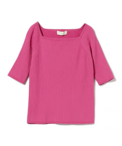 B:MING by BEAMS / スクエアネック リブプルオーバー