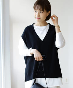 B:MING by BEAMS / ロンT付き Vネックベスト