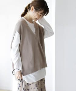 B:MING by BEAMS / ロンT付き Vネックベスト