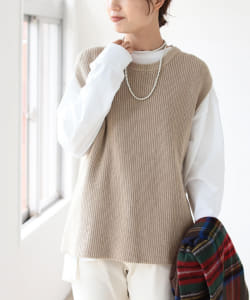 B:MING by BEAMS / 片畦 ニット ベスト 21AW