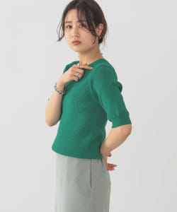 B:MING by BEAMS / リブ スリットネック プルオーバー