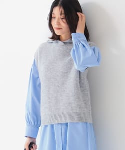 ▲フーディ ニットベスト