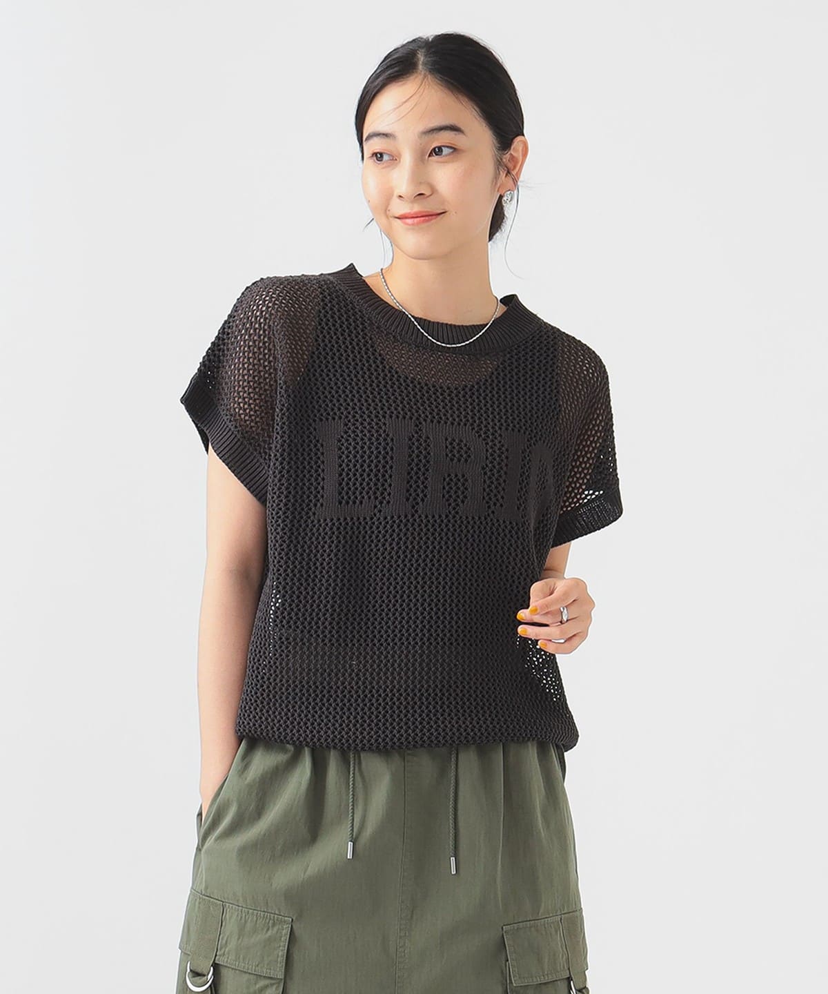 【セットアイテム】ロゴニット × タンクトップ セット トップス WOMEN CHARCOAL. GREY ONE SIZE 【セットアイテム】ロゴニット × タンクトップ セット トップス WOMEN CHARCOAL. GREY ONE SIZE