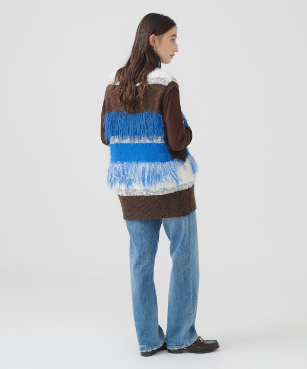 B:MING by BEAMS（ビーミング by ビームス）フリンジ ニット