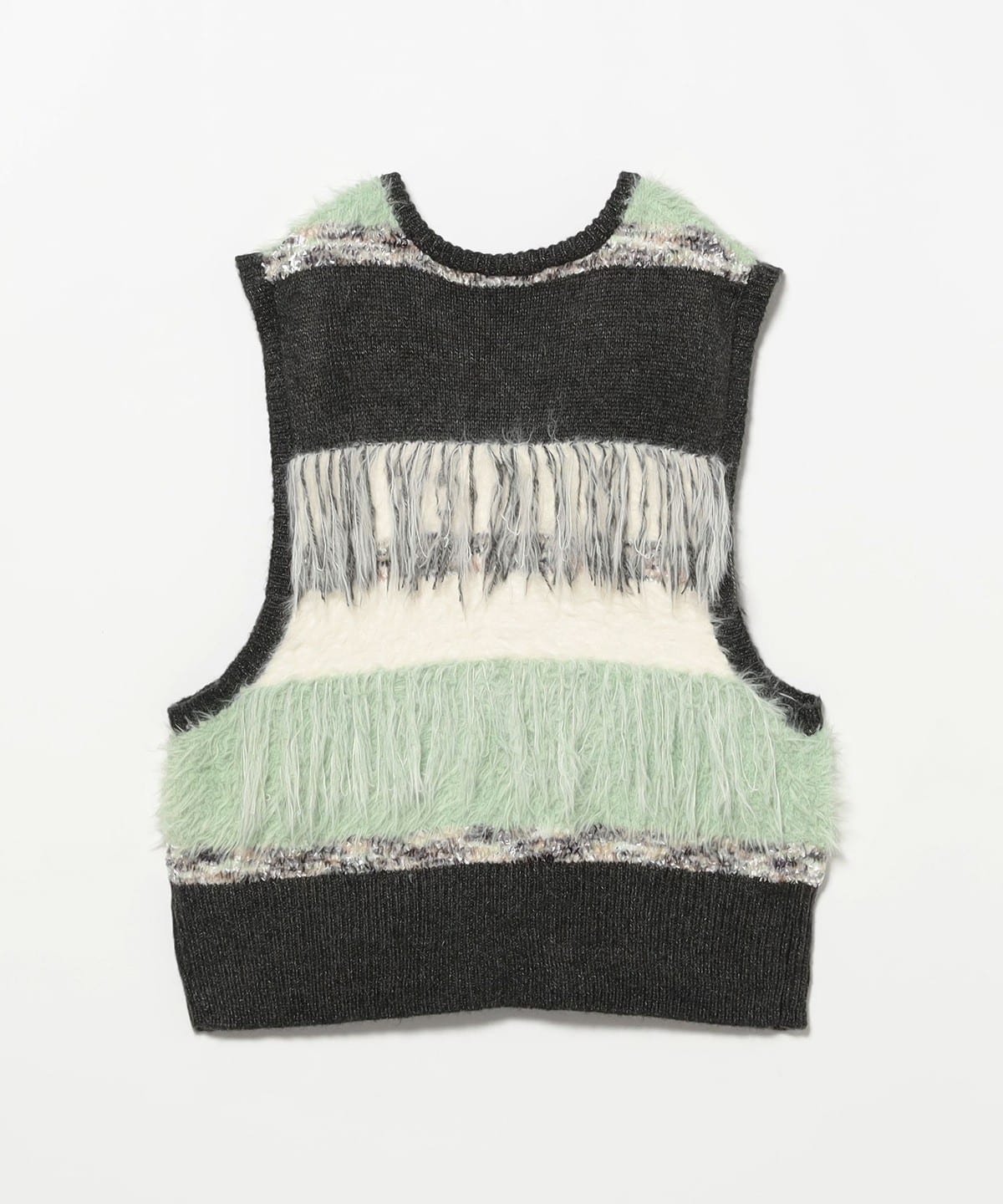 B:MING by BEAMS Fringe Knit Vest (Tops B:MING by BEAMS Vest