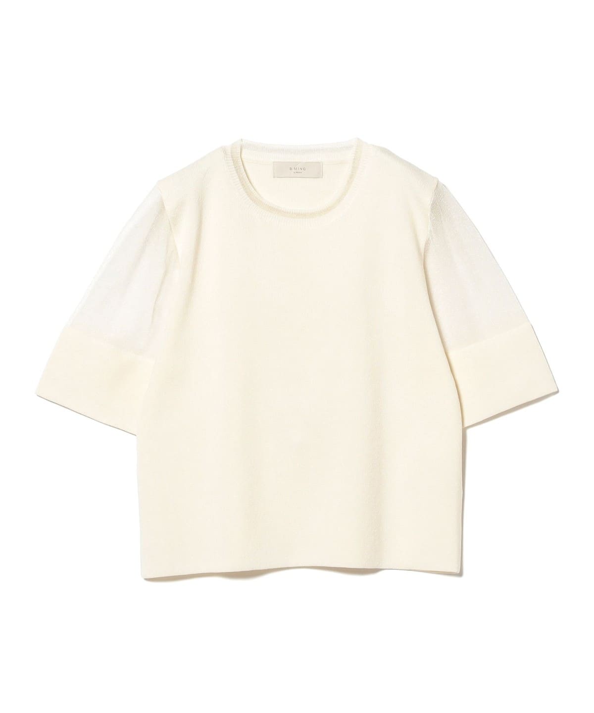 半袖 ニット Tシャツ トップス WOMEN OFF WHITE ONE SIZE 半袖 ニット Tシャツ トップス WOMEN OFF WHITE ONE SIZE