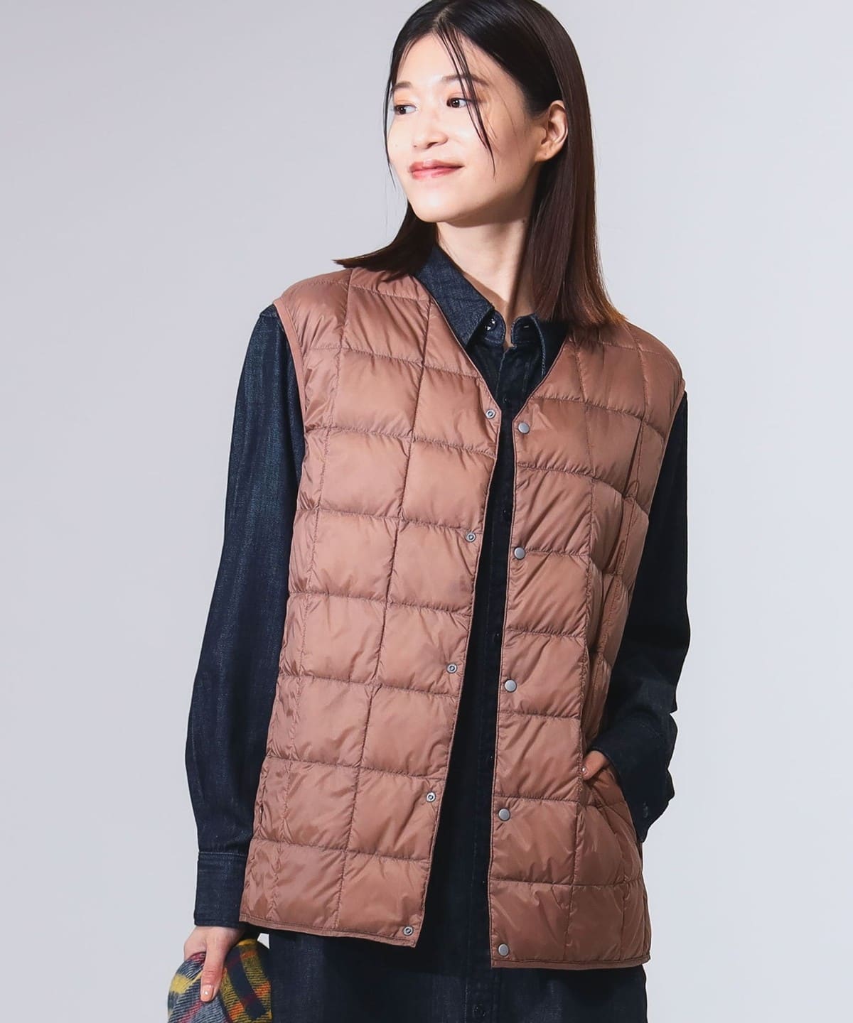 TAION タイオン / インナーダウン ベスト(M XL) ブルゾン WOMEN MOCHA L TAION タイオン / インナーダウン ベスト(M XL) ブルゾン WOMEN MOCHA L