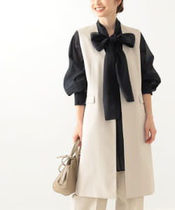 ▲B:MING by BEAMS / ノーカラー ロング ジレ