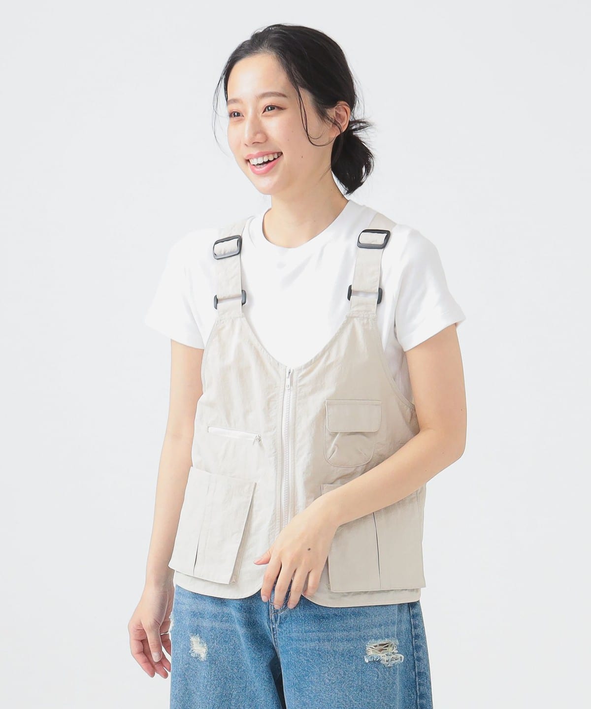 タクティカル ベスト トップス WOMEN ECRU ONE SIZE タクティカル ベスト トップス WOMEN ECRU ONE SIZE