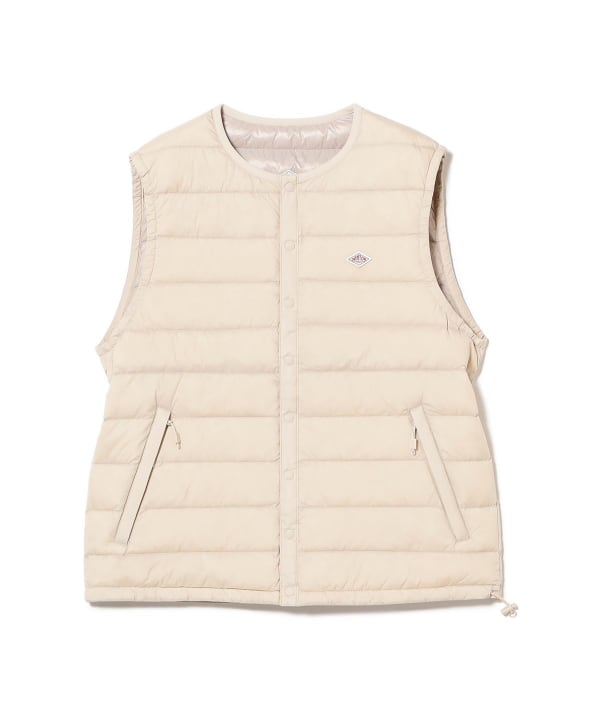 美品　BEAMS BOY スタンドカラーダウンベスト　パープル　ダブルジップ BEAMS BOY（ビームスボーイ）の「BEAMS BOY / スタンドカラー