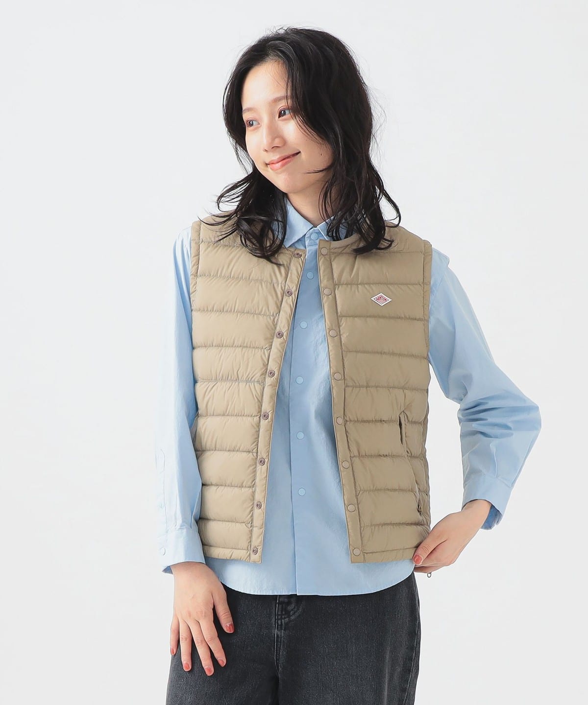 DANTON ダントン / インナーダウン クルーネック ベスト 25FW(XS M) ブルゾン WOMEN SAND BEIGE M DANTON ダントン / インナーダウン クルーネック ベスト 25FW(XS M) ブルゾン WOMEN SAND BEIGE M
