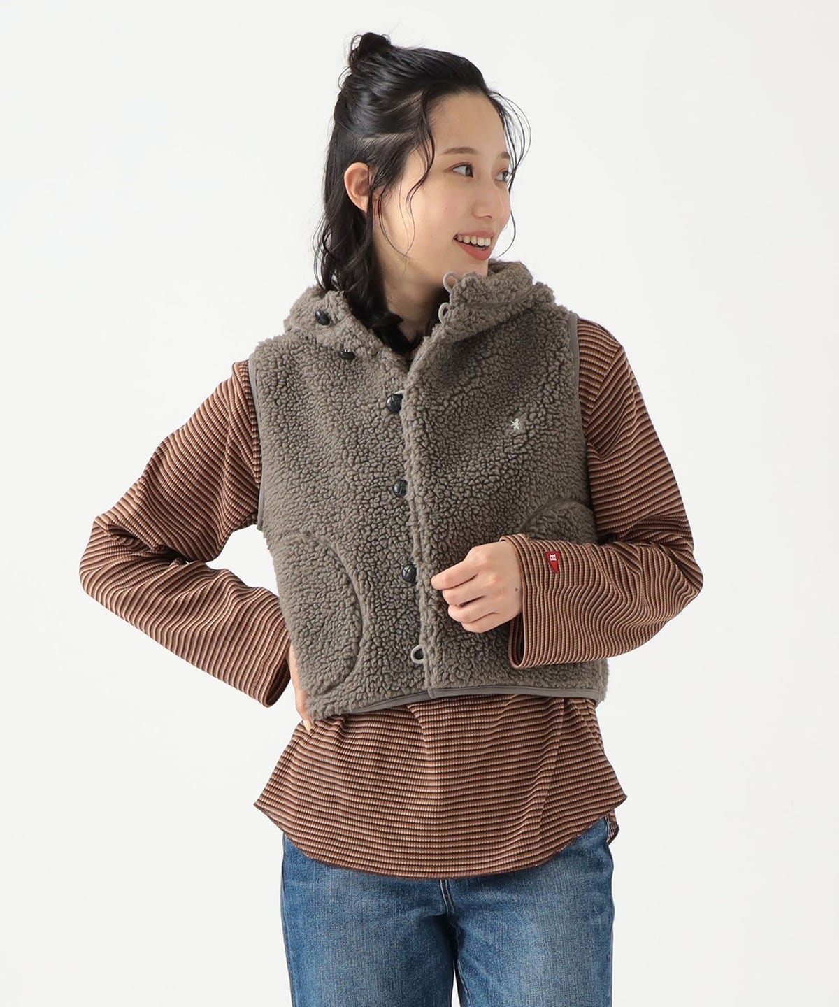 Gymphlex / BOA VEST トップス WOMEN DARK. BEIGE 14