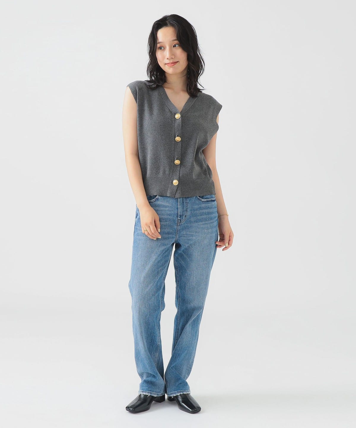 ニットベスト ノースリーブ　ビームス B:MING by BEAMS（ビーミング by ビームス）【+15%ポイントUP
