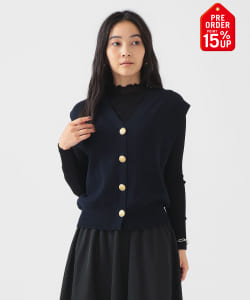 【+15%ポイントUP】ノースリーブ ニット ベスト
