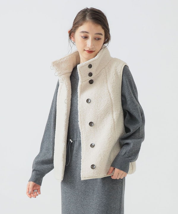 B:MING by BEAMS（ビーミング by ビームス）ボア ベスト（ブルゾン