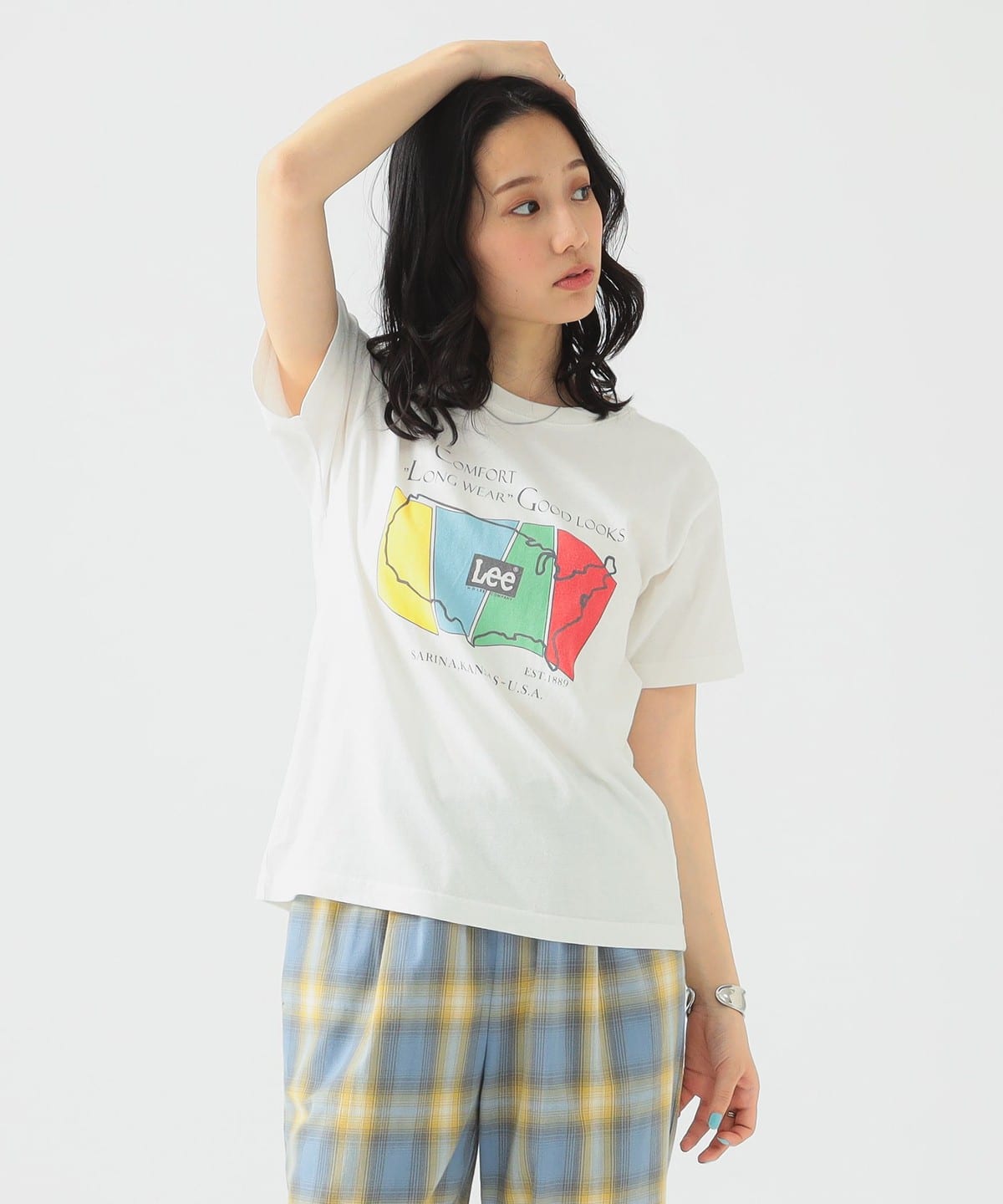 Lee リー / ロゴ ハーフスリーブ Tシャツ Tシャツ・カットソー WOMEN WHITE M Lee リー / ロゴ ハーフスリーブ Tシャツ Tシャツ・カットソー WOMEN WHITE M