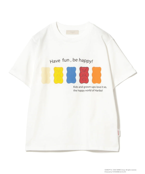 【HARIBO/ハリボー】プリントロゴロンT Lサイズ ベージュ HARIBO/ハリボー】プリントロゴロンT Lサイズ ベージュ