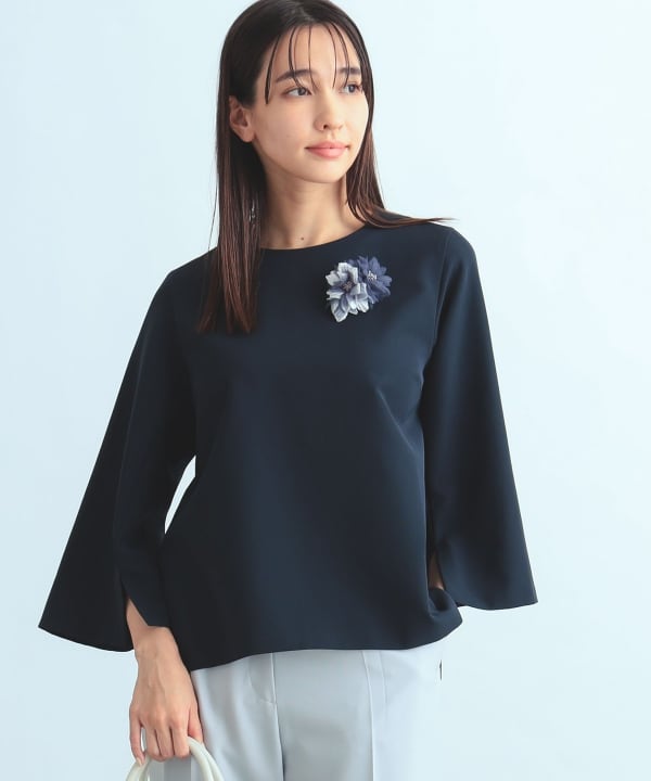 新品タグつきエムプルミエバックパールカットソーブラウス B:MING by BEAMS（ビーミング by ビームス）バック パール プル