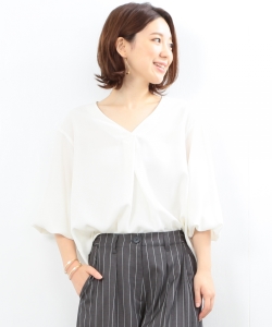 B:MING by BEAMS / ジョーゼット スキッパーブラウス 16AW-K