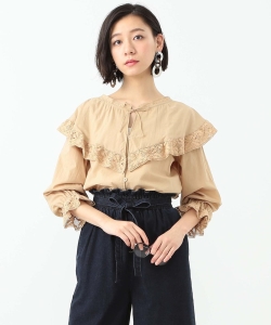 B:MING by BEAMS / フリルレースブラウス