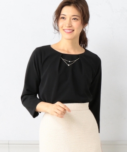 B:MING by BEAMS / ジョーゼットアクセ付 ブラウス  20