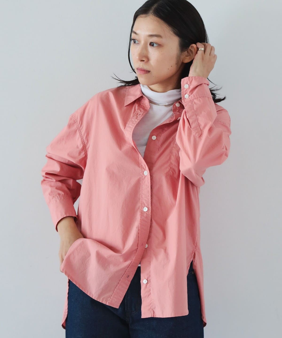 オーバーサイズ シャツ シャツ・ブラウス WOMEN PINK S オーバーサイズ シャツ シャツ・ブラウス WOMEN PINK S