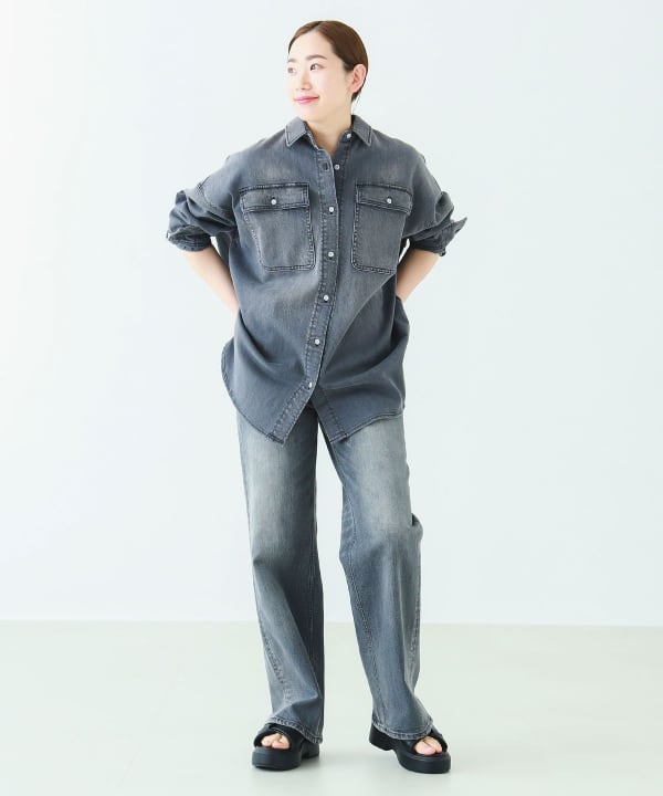 B:MING by BEAMS（ビーミング by ビームス）【別注】Healthy DENIM / Almond オーバー デニム シャツ（シャツ・ブラウス  カジュアルシャツ）通販｜BEAMS