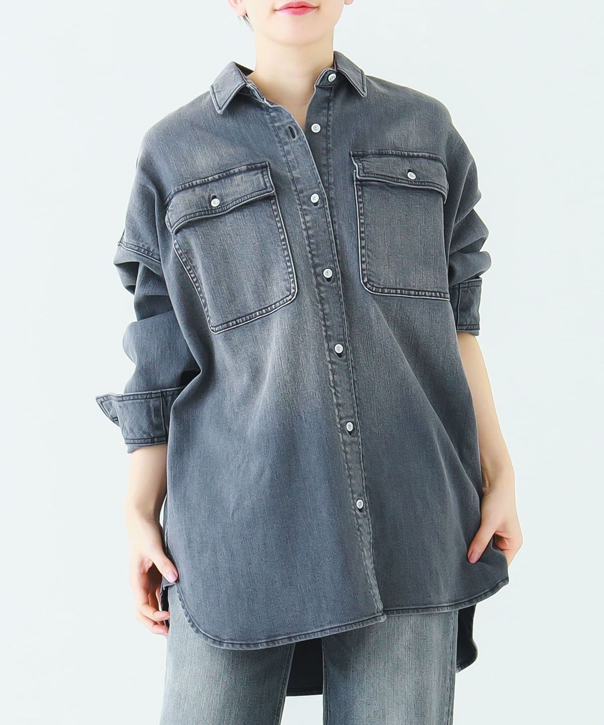 B:MING by BEAMS（ビーミング by ビームス）【別注】Healthy DENIM / Almond オーバー デニム シャツ（シャツ・ブラウス  カジュアルシャツ）通販｜BEAMS