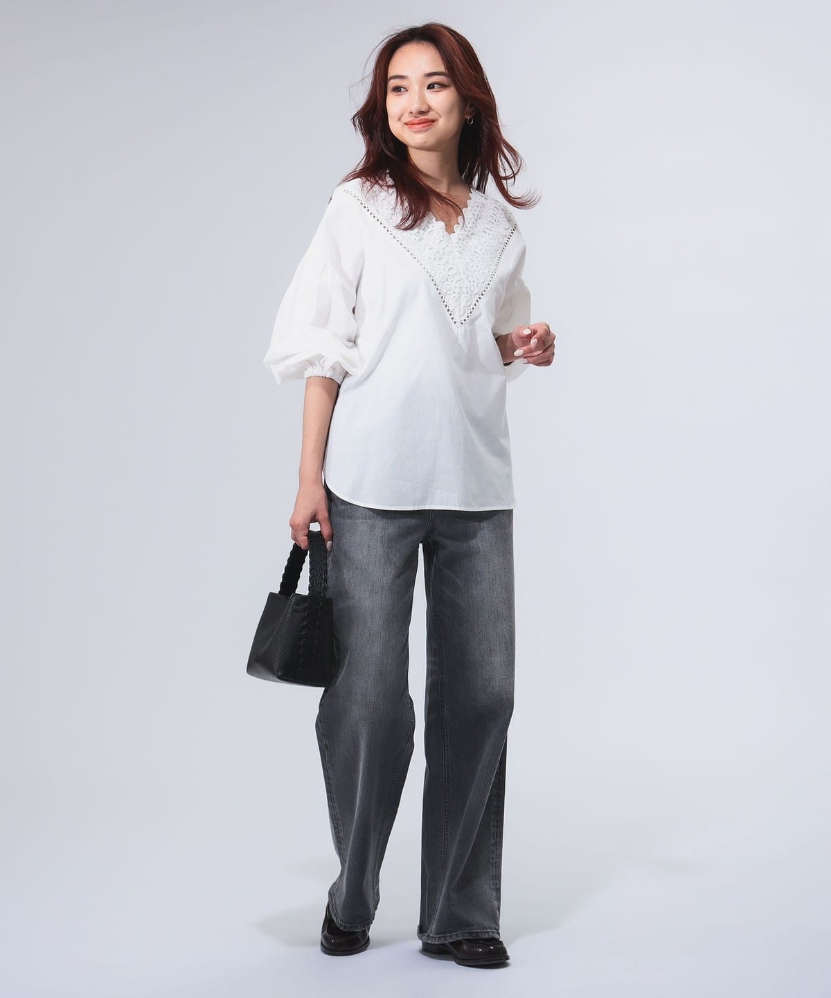 B:MING by BEAMS（ビーミング by ビームス）ネック レース ブラウス（S～M）（シャツ・ブラウス ブラウス ・プルオーバー）通販｜BEAMS
