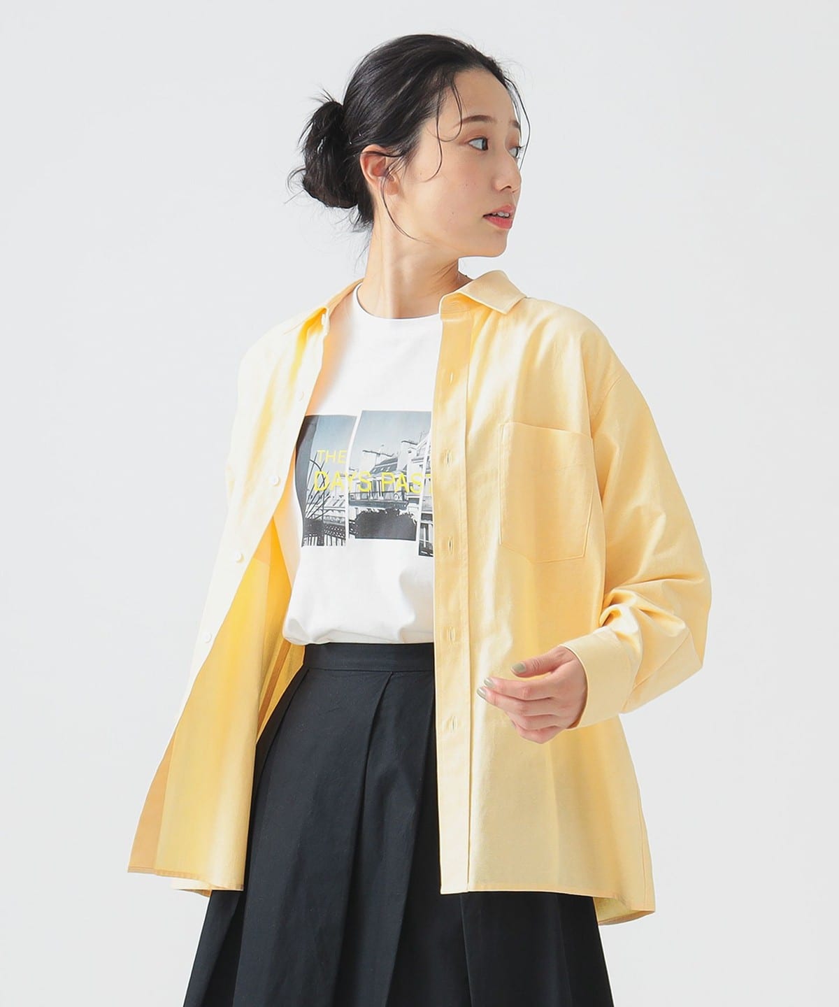 【6/25再値下げ】【洗える】オックス オーバー シャツ(S M) シャツ・ブラウス WOMEN LIGHT YELLOW M 【6/25再値下げ】【洗える】オックス オーバー シャツ(S M) シャツ・ブラウス WOMEN LIGHT YELLOW M
