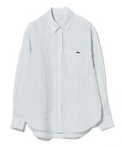 LACOSTE / リネン ストライプ オーバー サイズ シャツ