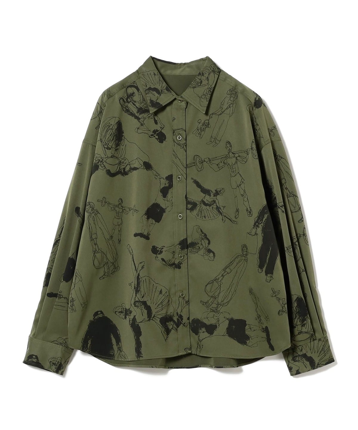 【4/24新規値下げ】北村直登 プリント シャツ(S M) シャツ・ブラウス WOMEN KHAKI S 【4/24新規値下げ】北村直登 プリント シャツ(S M) シャツ・ブラウス WOMEN KHAKI S