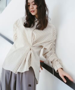 2way シャーリング シャツ